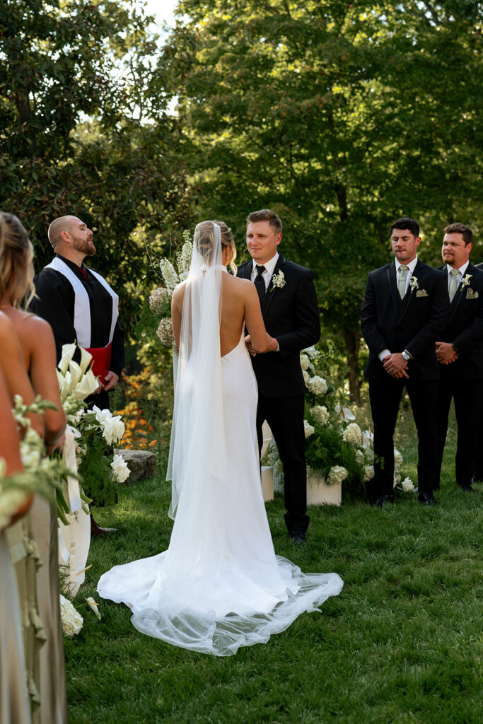 bride and groom at their dream ceremony