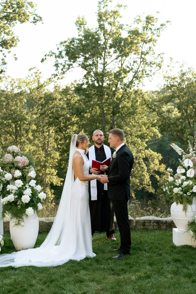 cute couple at their ceremony