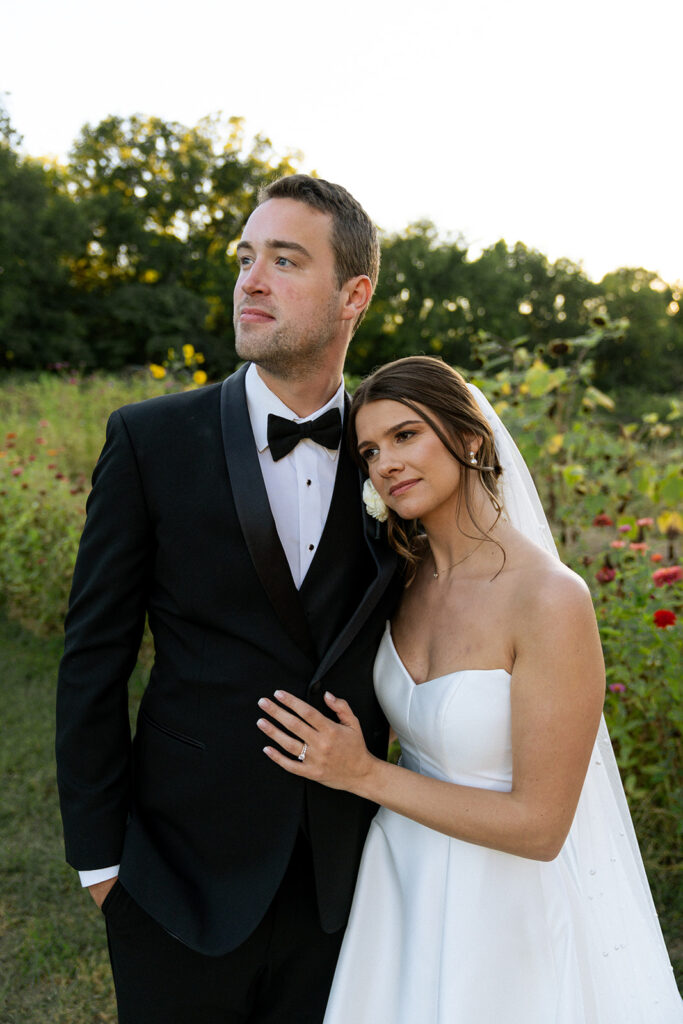 stunning portrait of the bride and groom