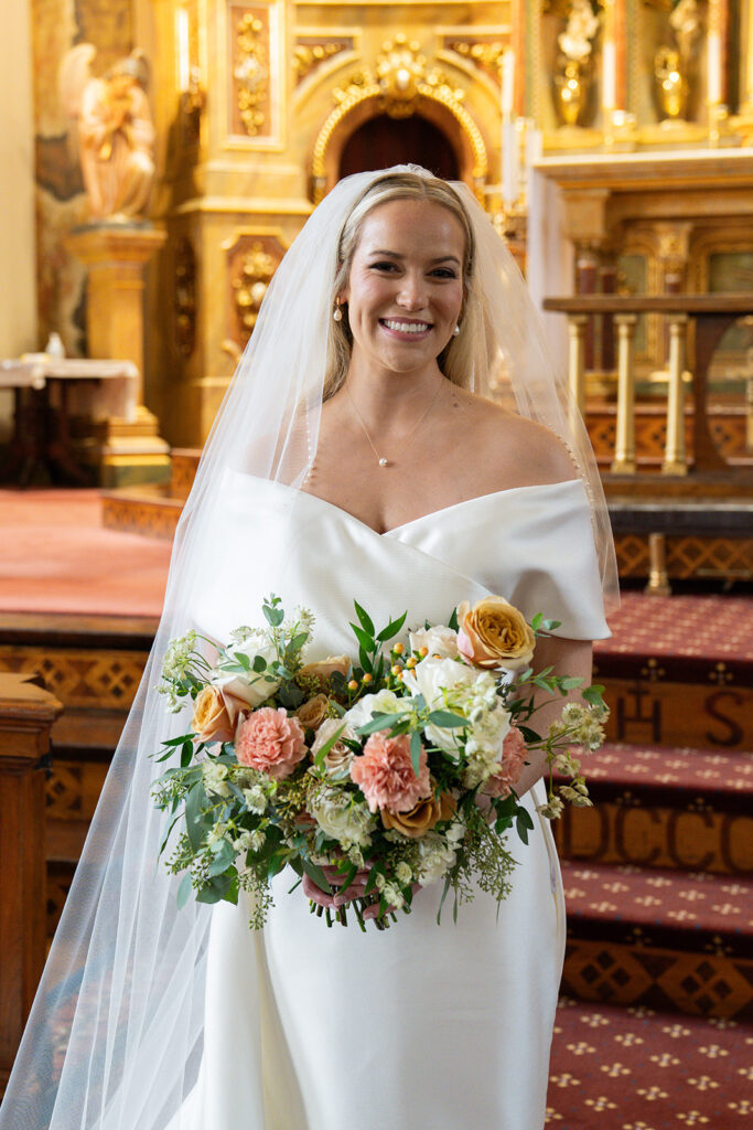 stunning portrait of the bride