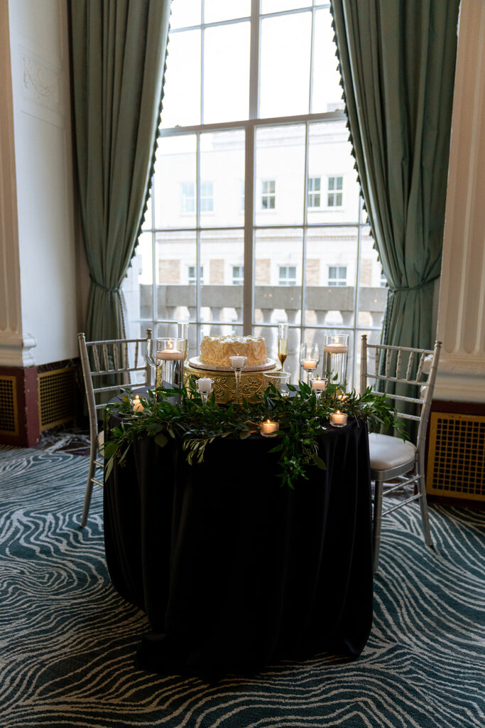 ceremony details with lush floral as centerpieces 