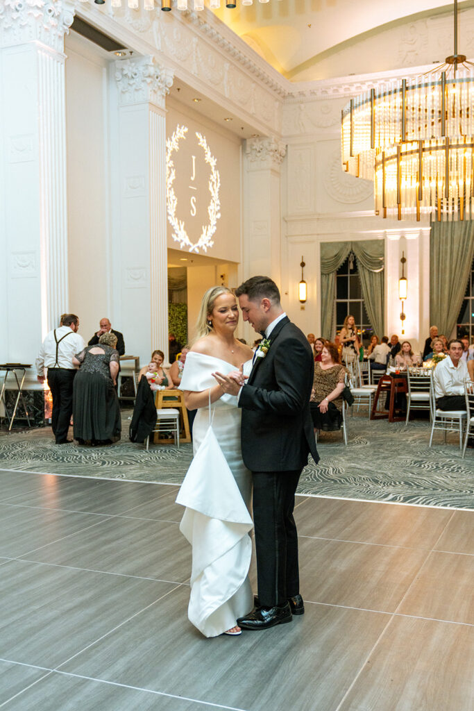 bride and groom first dance 