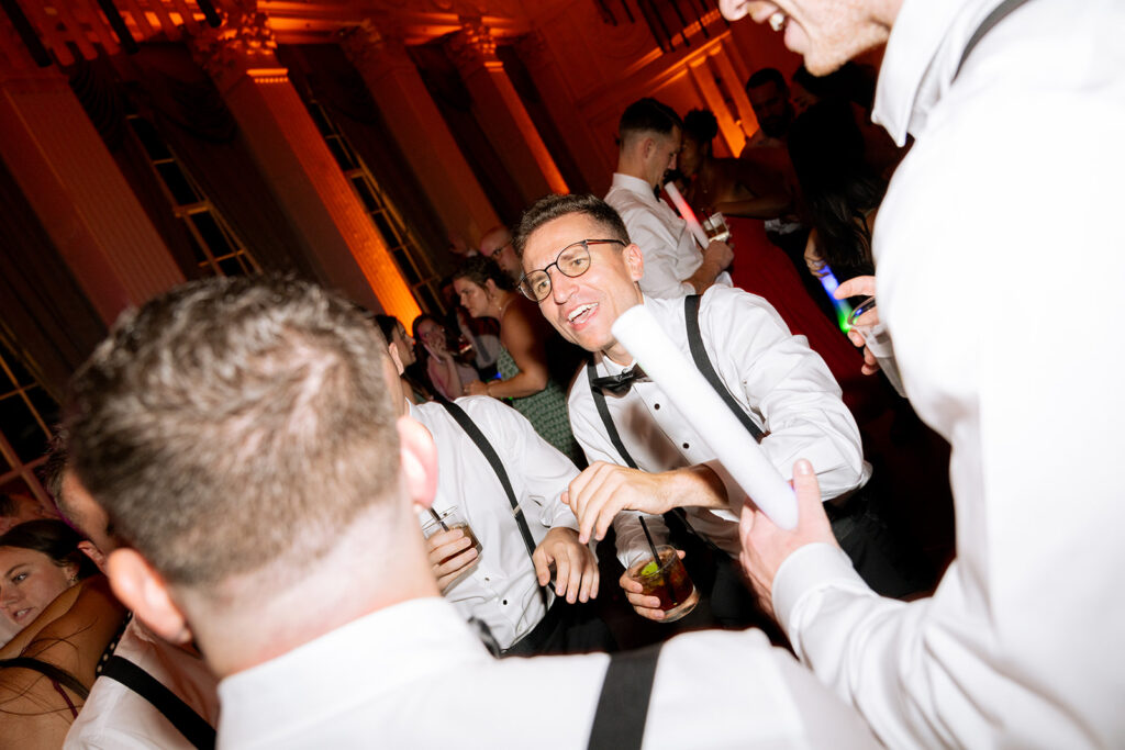 guests dancing at the wedding party