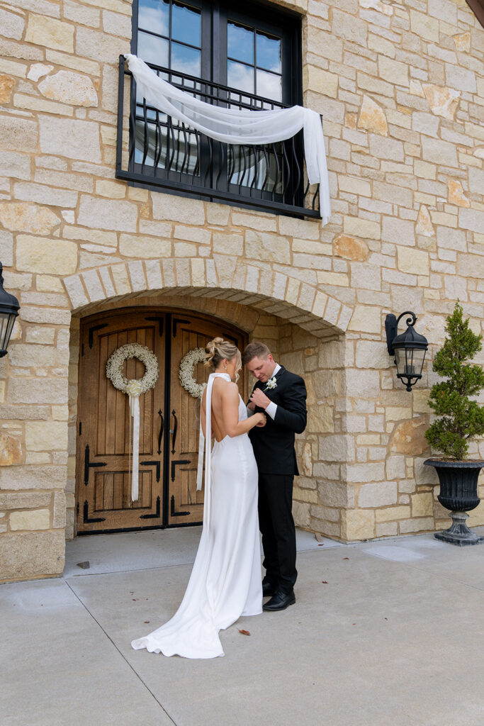 cute couple before heading to the ceremony 