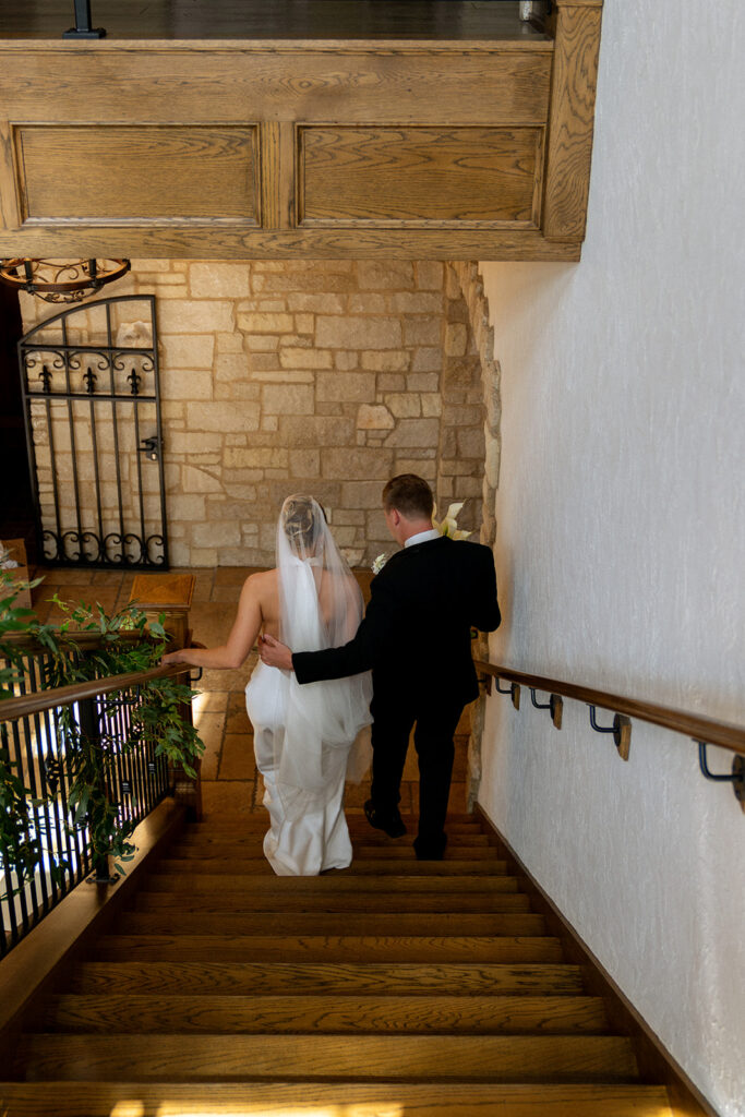 couple heading to their ceremony