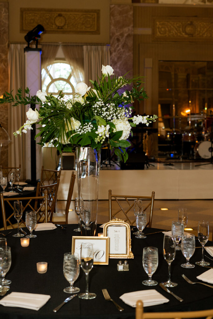 cute decor at the reception party