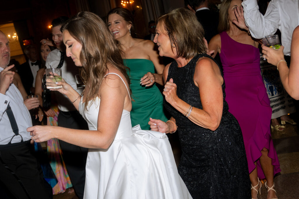 bride at her dream reception party