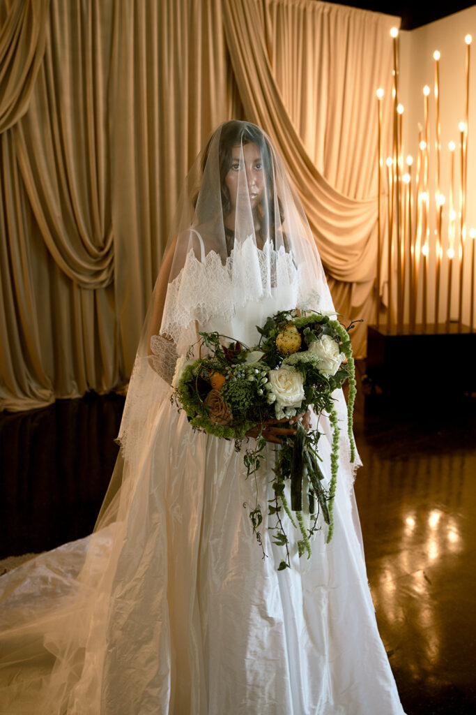 picture of the bride at her dream wedding in st. louis 
