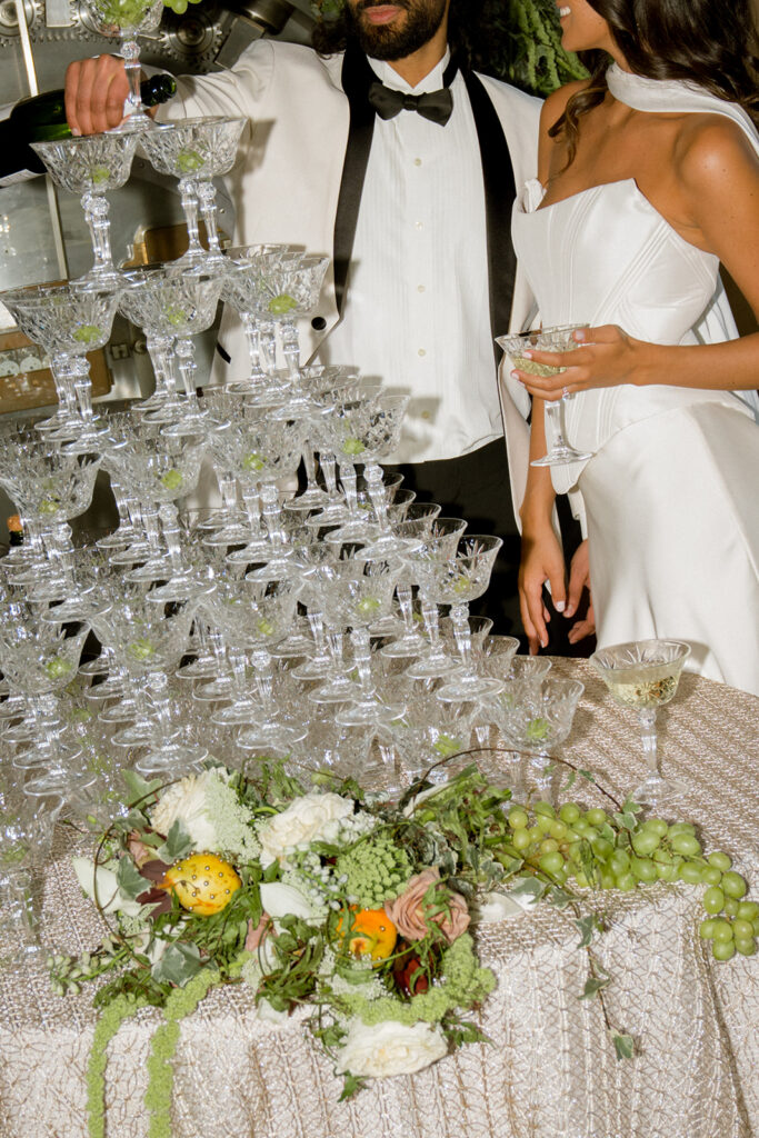 fun and lively wedding reception party at the noble
