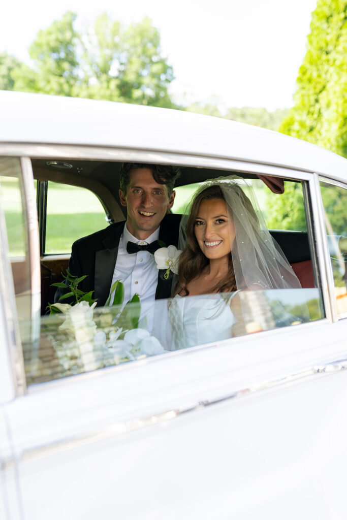 cute picture of the bride and groom at their bridal portraits