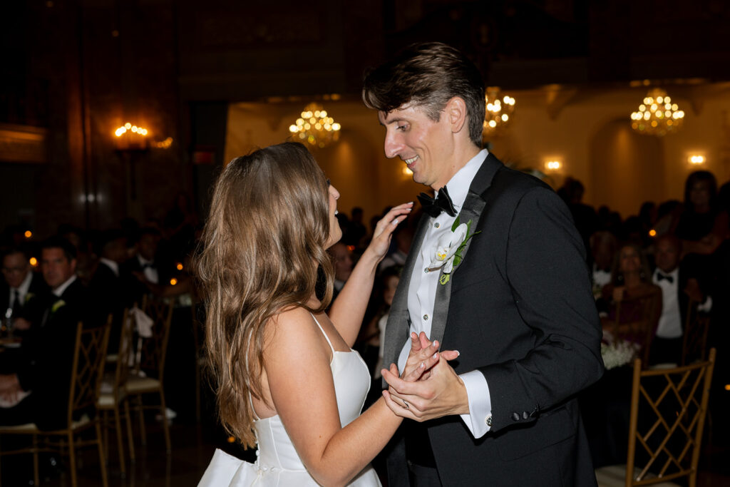 newlyweds at their first dance