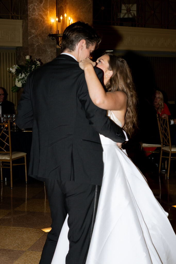 cute couple at their reception party
