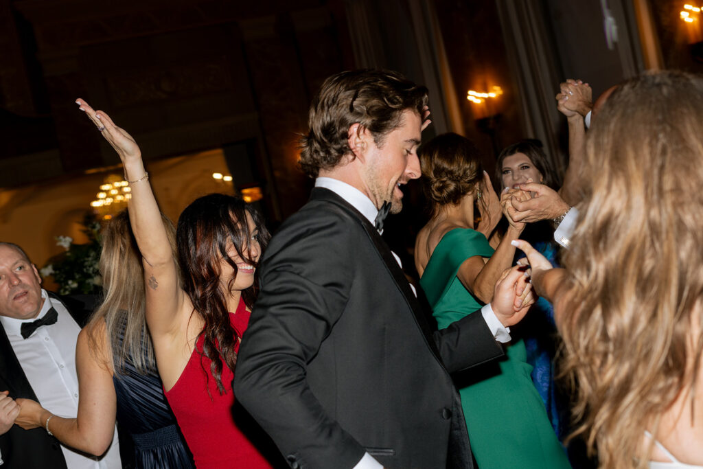 guests at the wedding reception party