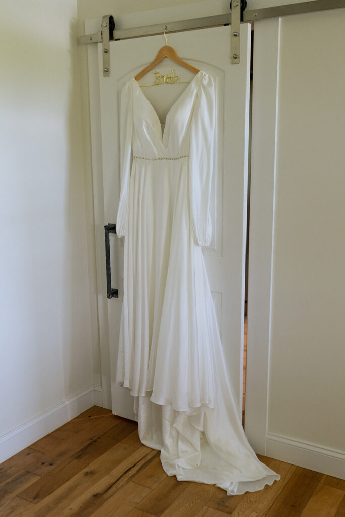 gorgeous dress the bride wore for her ceremony 