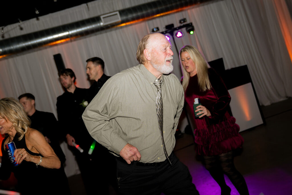 guests having the best time at the reception 