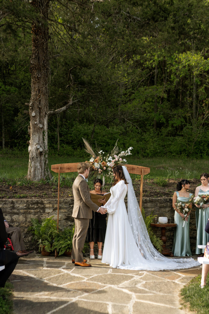 happy couple at their dream ceremony 