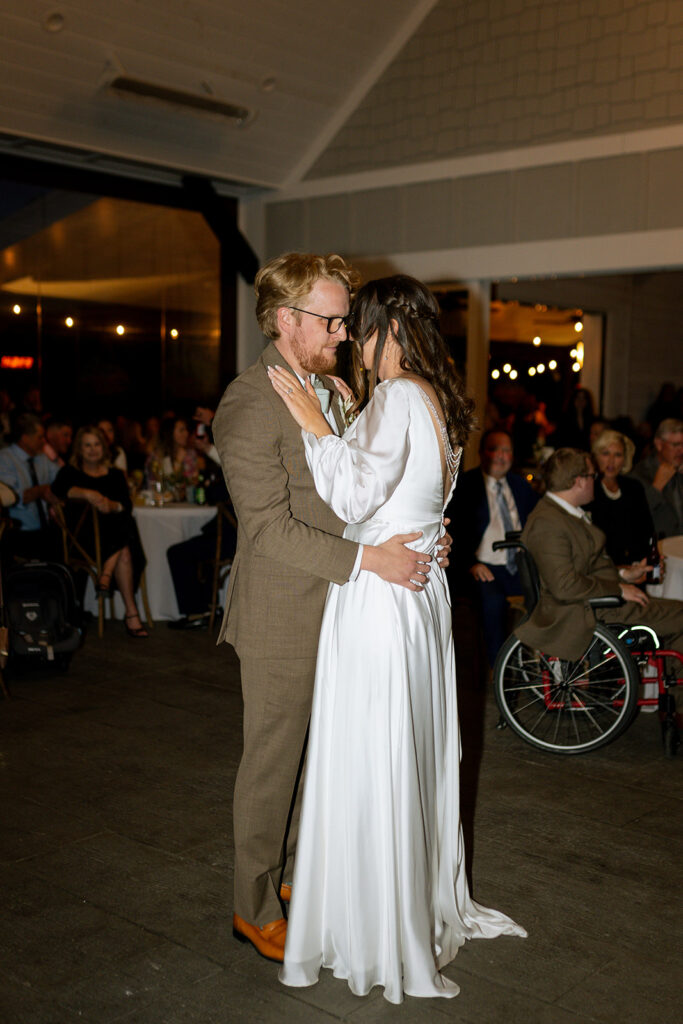 newly married couple at their dream wedding reception