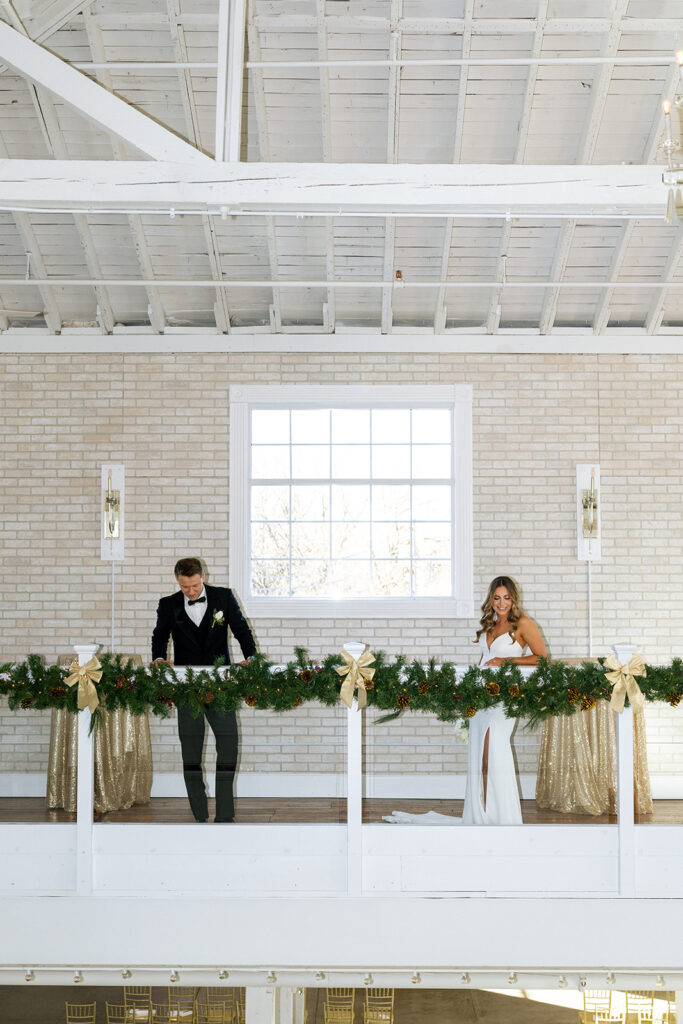 cute couple before heading to their reception