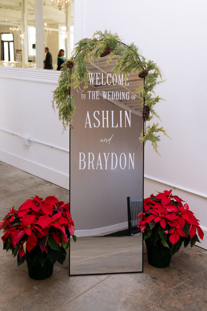 stunning ceremony welcome sign 