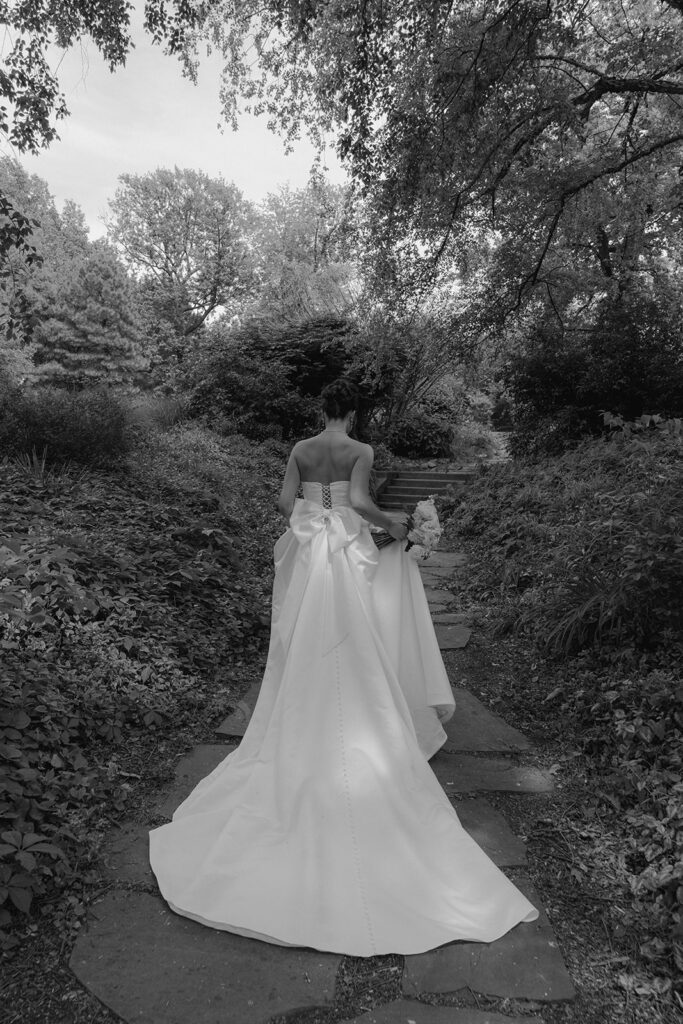 cute picture of the bride after her ceremony 
