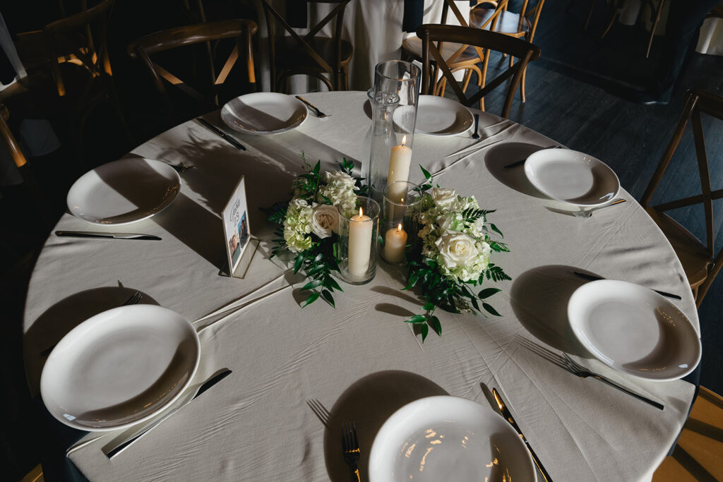 stunning picture of the reception decor