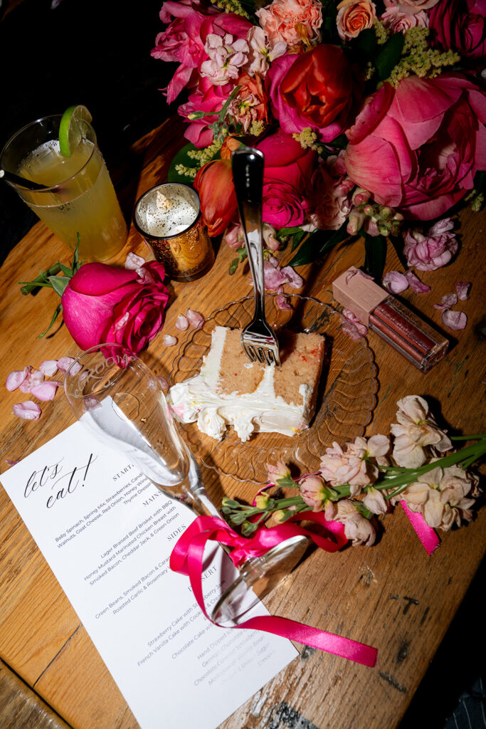 A Pine Hollow Farms Summer Wedding with Hot Pink Dresses & the Prettiest Cake Ever