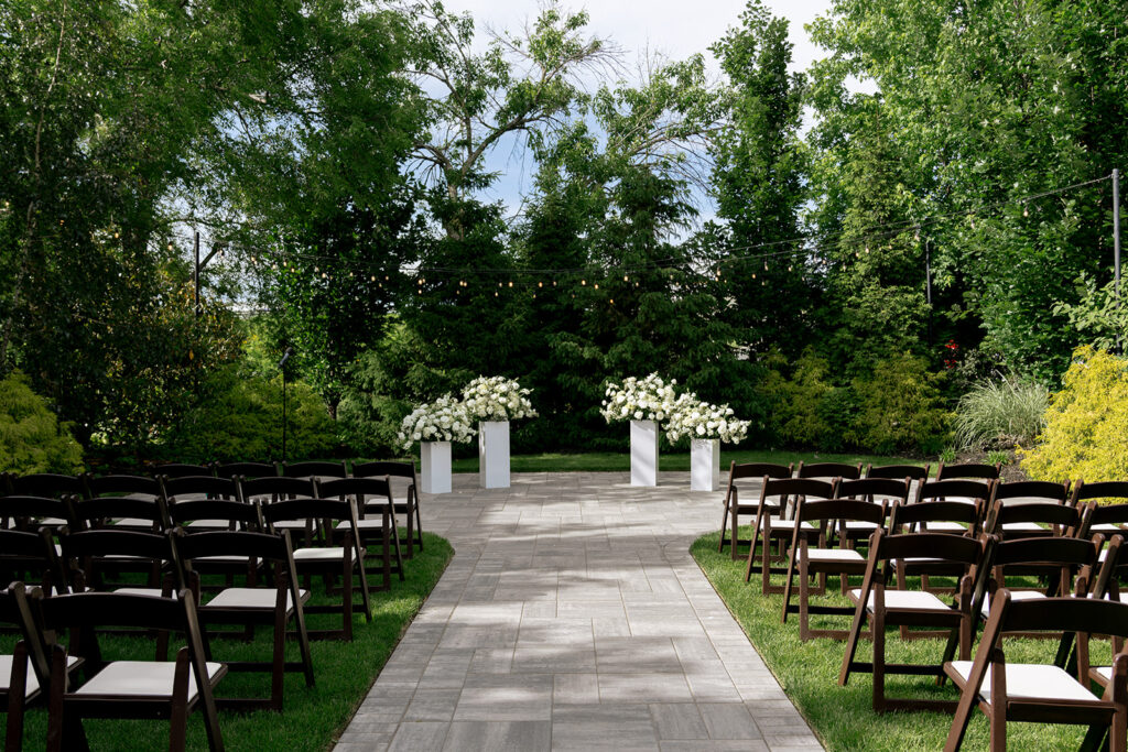 stunning ceremony decor at a venue in st. louis 