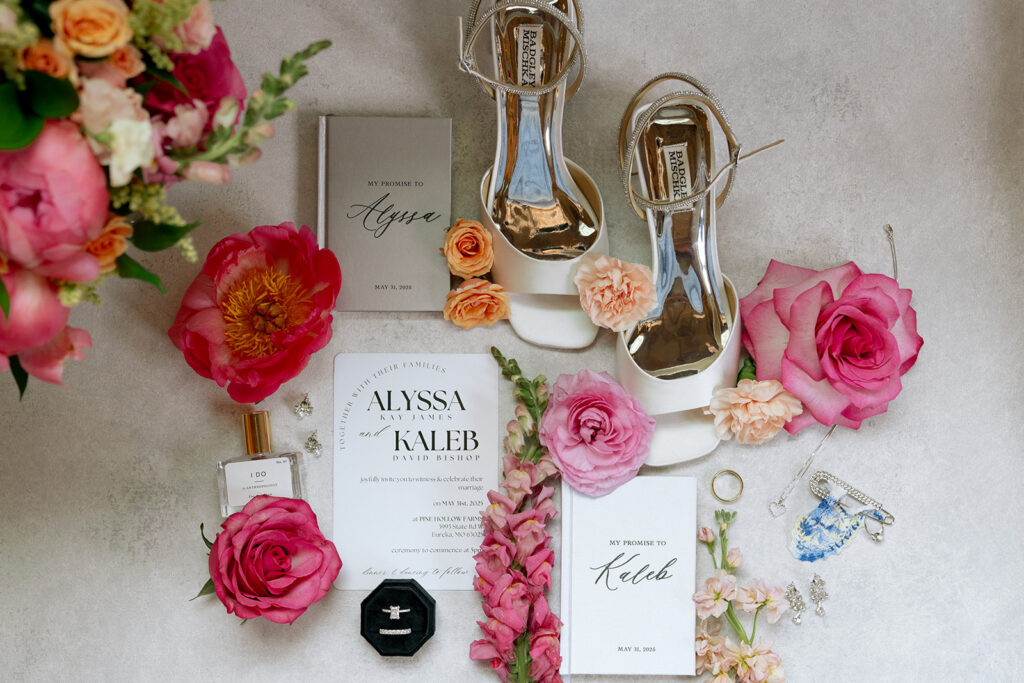 A Pine Hollow Farms Summer Wedding with Hot Pink Dresses & the Prettiest Cake Ever