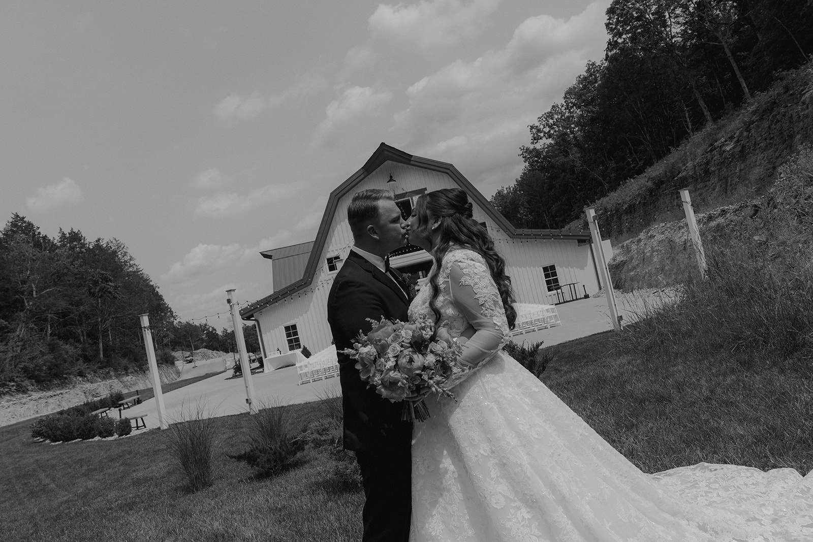 A Pine Hollow Farms Summer Wedding with Hot Pink Dresses & the Prettiest Cake Ever