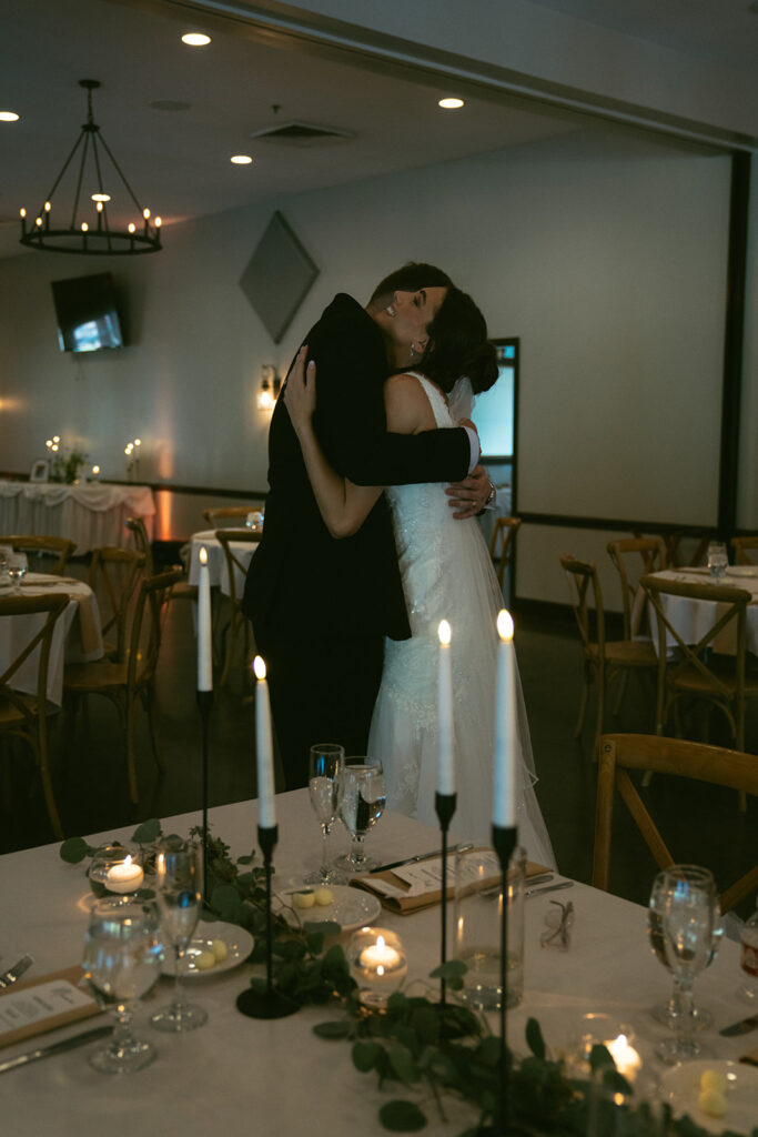 cute couple at their dream reception