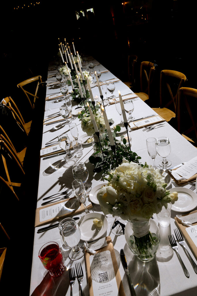 beautiful details at the reception