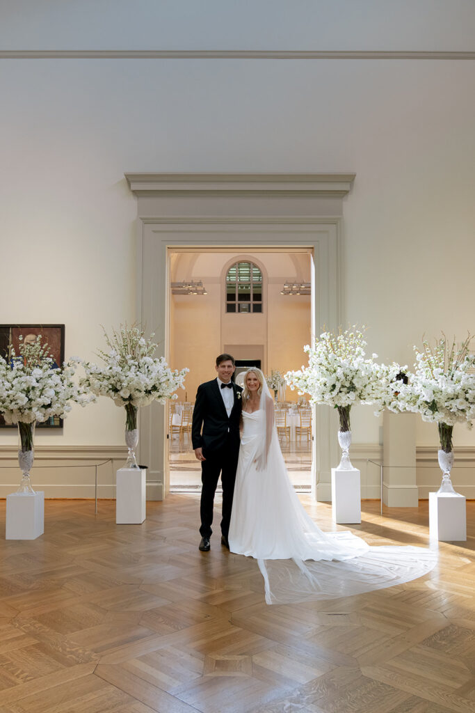 bride and groom at their dream bridal session