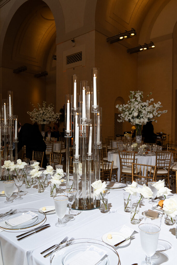 elegant and timeless wedding reception decor