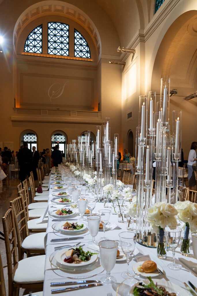 elegant reception decor