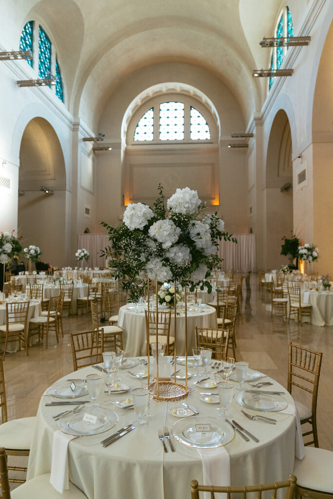 stunning table centerpieces at the reception
