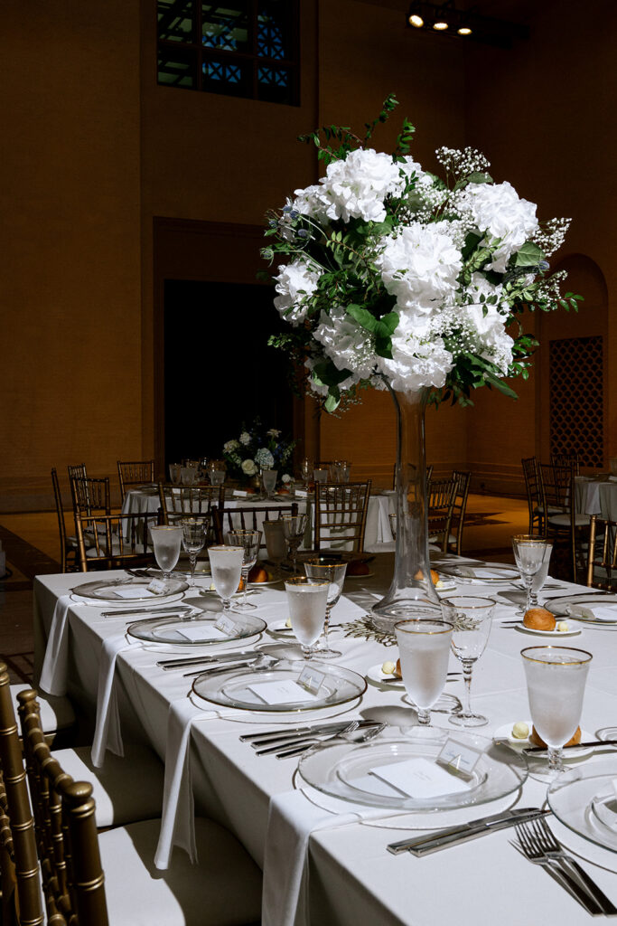 beautiful details at the reception 
