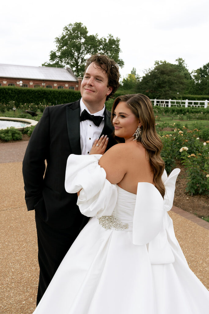 cute couple at their dream bridal portraits 