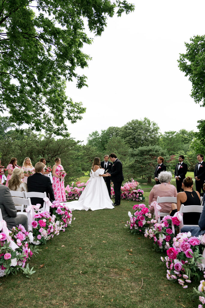 cute couple holding hands at their dream ceremony