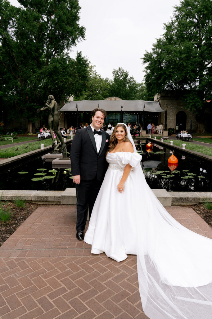 cute couple at their dream wedding