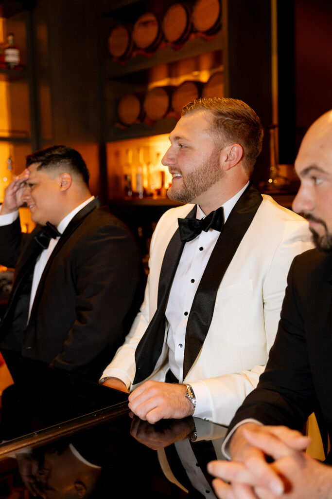 groom and his friends before the ceremony