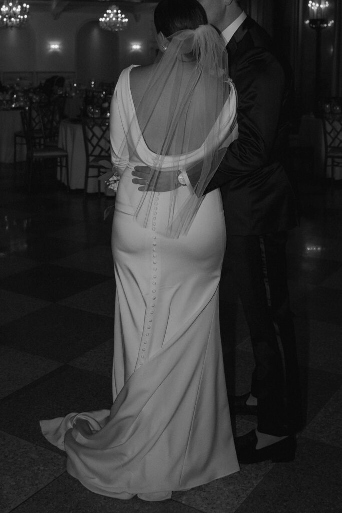 Couple at their dream wedding reception