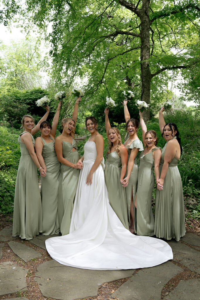 Fun picture of the bride and her friends