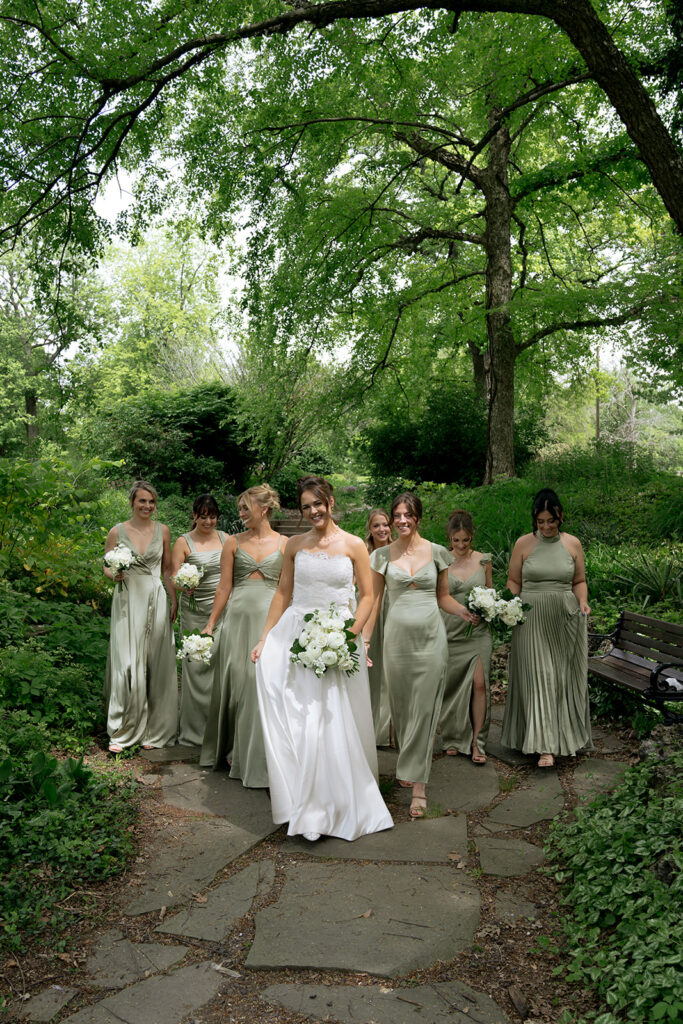 Bride and her friends before heading to the ceremony