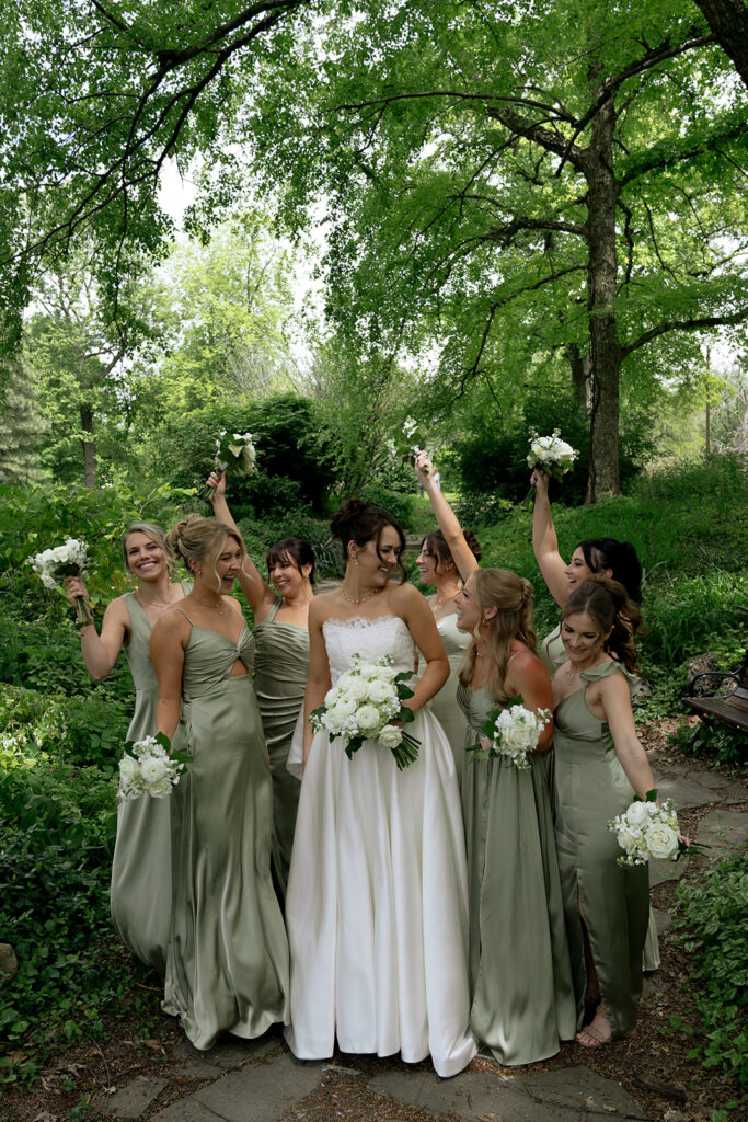 Fun wedding party photos