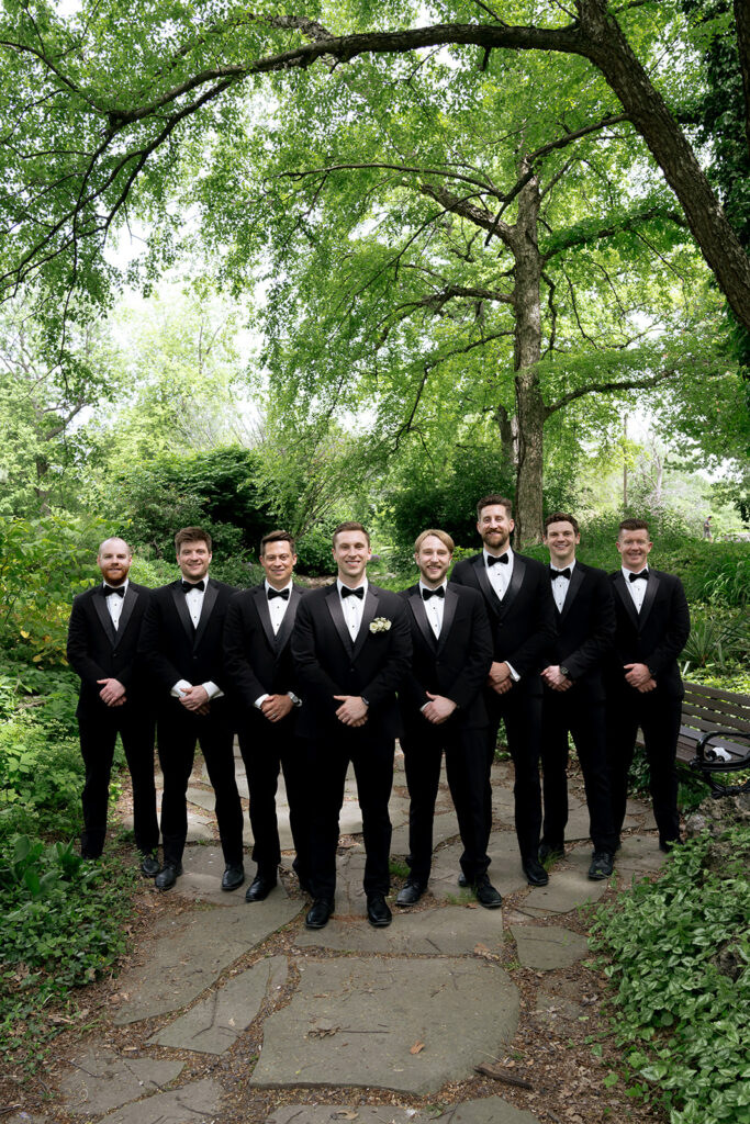 Picture of the groom and his friends