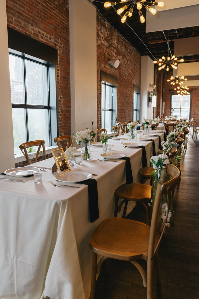 Beautiful wedding reception decor
