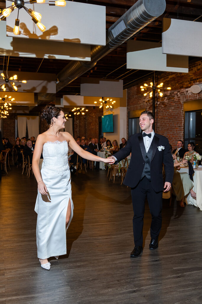 cute couple dancing at their wedding party