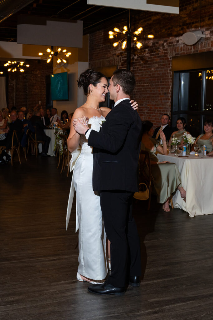 Cute couple at the first dance