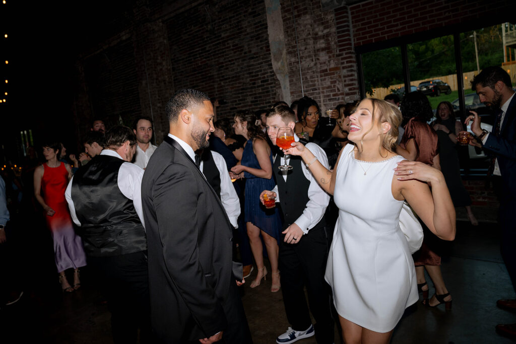 fun wedding reception party at the wild carrot