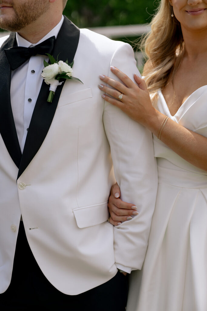 bride and groom at their dream st. louis wedding